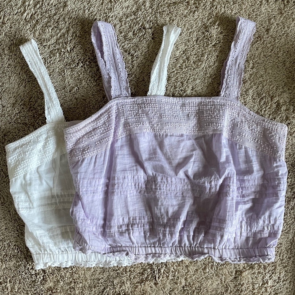 Aéropostale NWOT Set of 2 Lace Tanks Size Small!